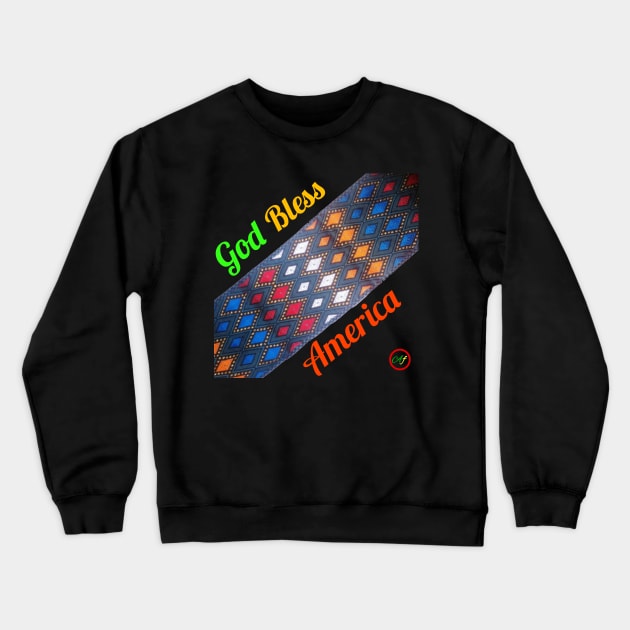 God Bless America Crewneck Sweatshirt by Abelfashion